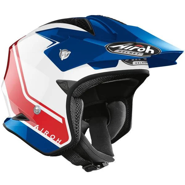 Airoh TRR S Keen Trials Helmet - Blue Red Gloss - Image 2
