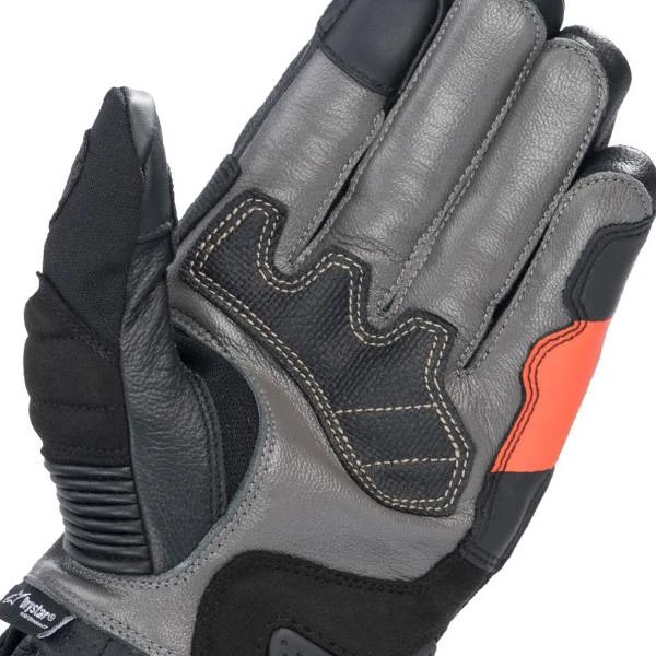 Alpinestars Belize V2 Drystar Black Sand Red Fluo Adventure Gloves - Image 2