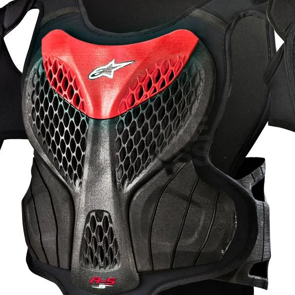 Alpinestars Kids A5 Body Armour - Black Red - Image 2