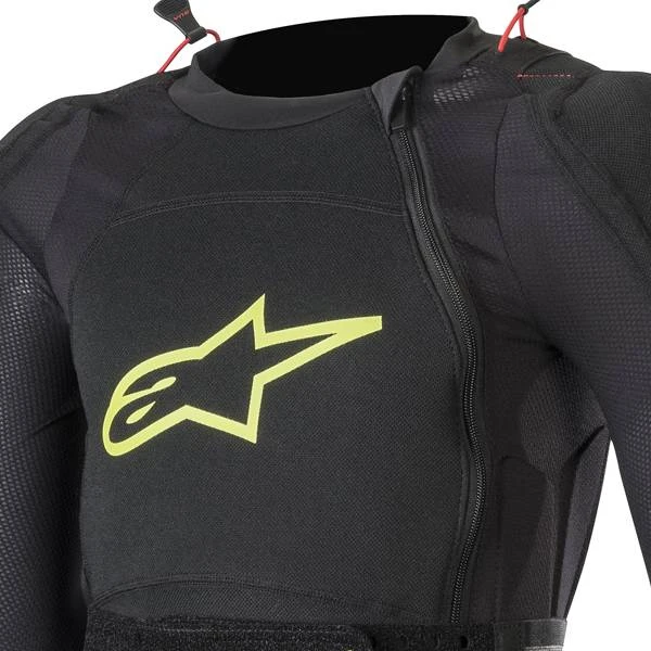 Alpinestars Kids Bionic Plus Black Fluo Yellow Protection Jacket - Image 2