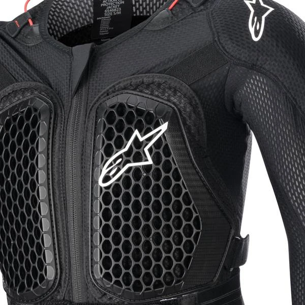 Alpinestars Kids Bionic V2 Action Black Red Protection Jacket - Image 2