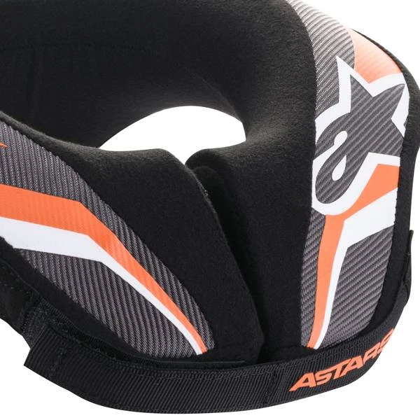 Alpinestars Kids Black Anthracite Orange Neck Roll - Image 2