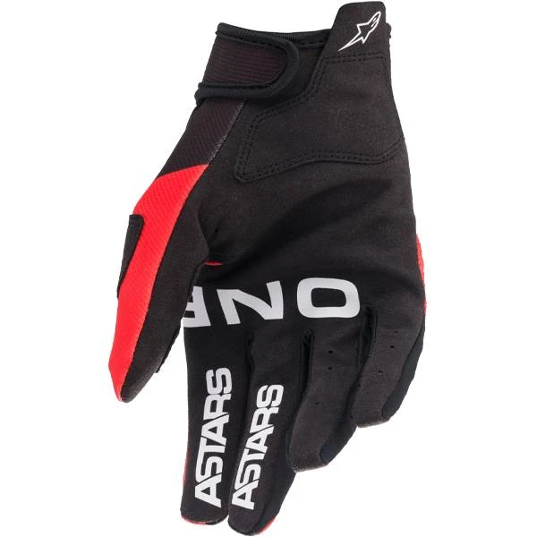 Alpinestars Kids Radar Bright Red Black Gloves - Image 2