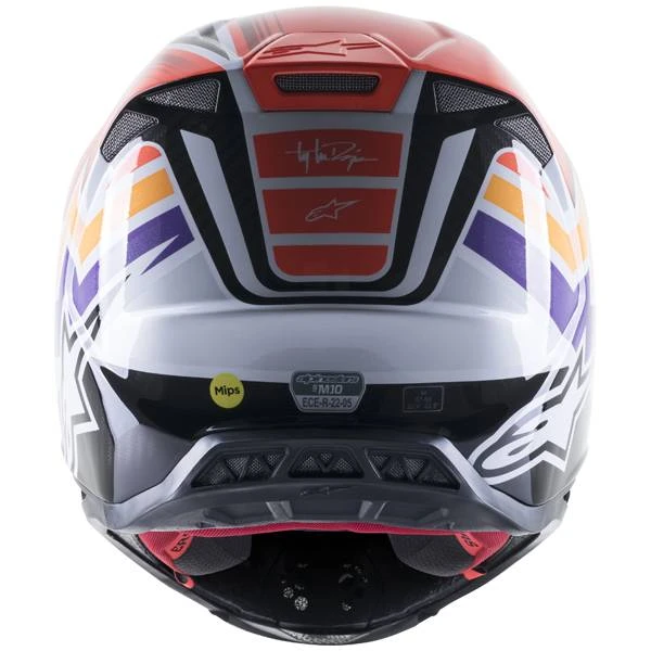 Alpinestars Supertech SM10 TLD Edition 23 Firestarter Red Helmet - Image 2