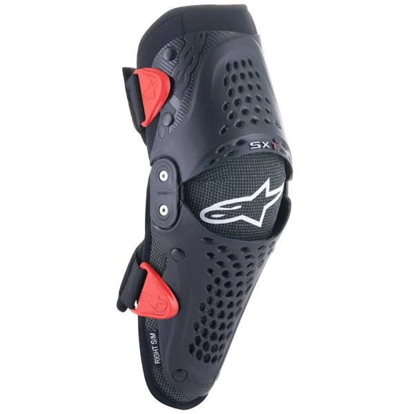 Alpinestars SX1 Kids Black Red Knee Guards - Image 2