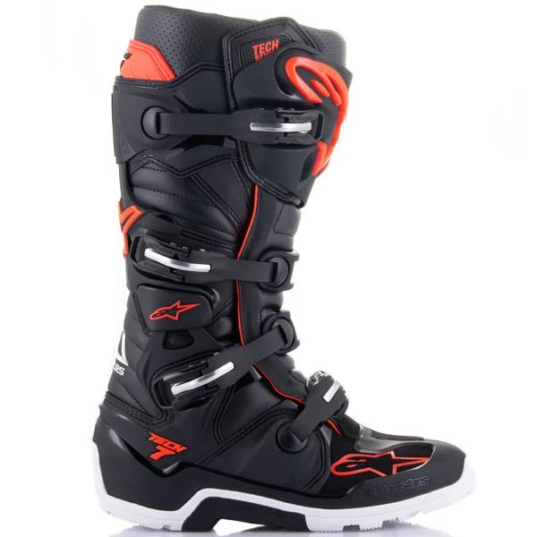 Alpinestars Tech 7 Enduro Boots Black Red Fluo - Image 2