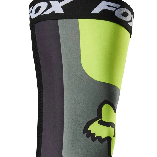 Fox Racing Flexair Flo Yellow Knee Brace Socks - Image 2