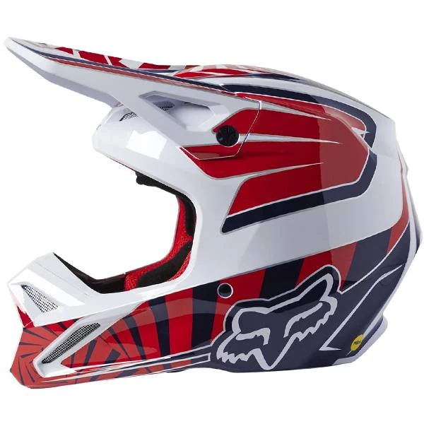 Fox Racing Kids V1 Carmichael GOAT LE Red Helmet - Image 2