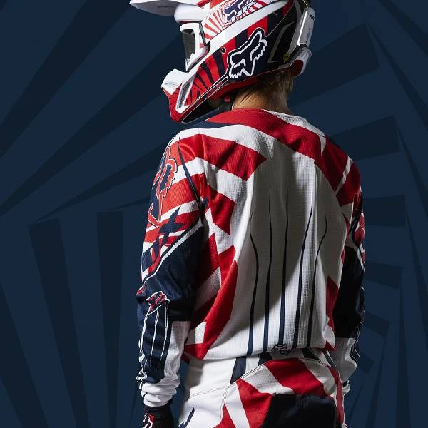 Fox Racing Youth 180 Carmichael GOAT LE Navy Jersey - Image 2