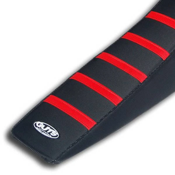 Guts Racing Honda Red White Rib Seat Cover - Image 2