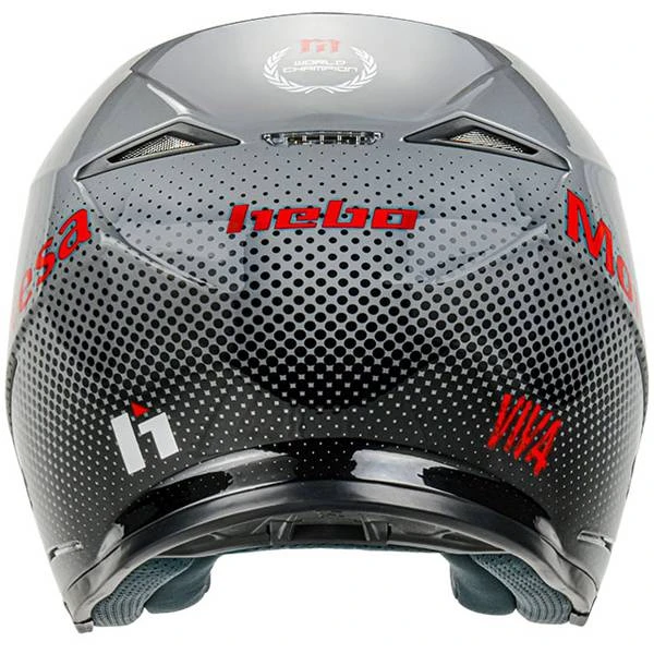 Hebo Zone 5 Montesa Classic Grey Trials Helmet - Image 2