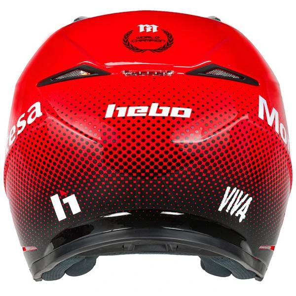 Hebo Zone 5 Montesa Classic Red Trials Helmet - Image 2
