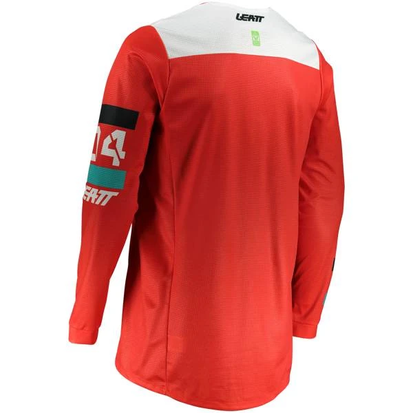 Leatt Kids Ride 3.5 Red Motocross Jersey - Image 2