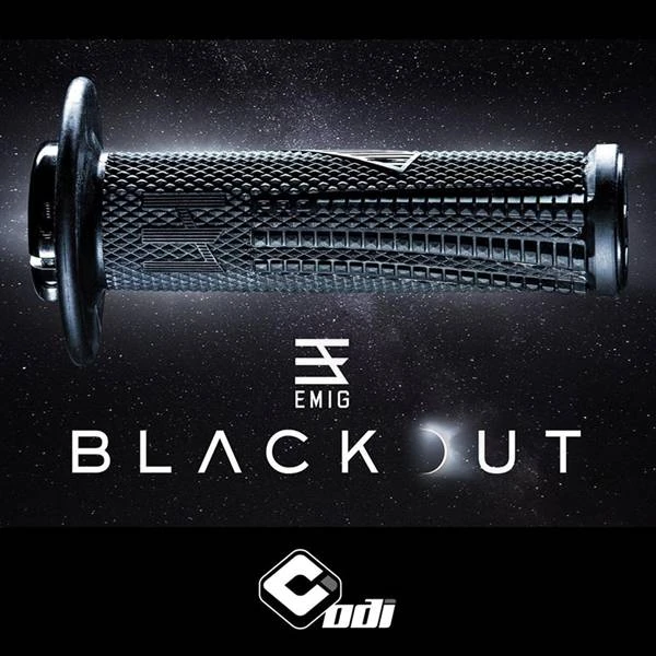 ODI EMIG Pro V2 Lock On Blackout Motocross Grips - Image 2