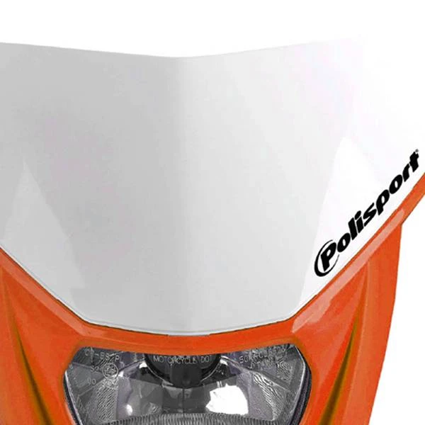 Polisport Halo H2 White Orange Headlight - Image 2