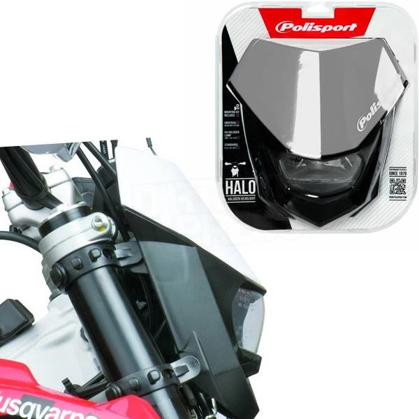 Polisport Halo H4 Headlight - White - Image 2