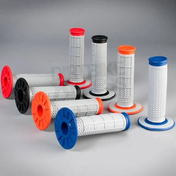 Renthal Dual Compound Half Waffle Blue Grips - Image 4