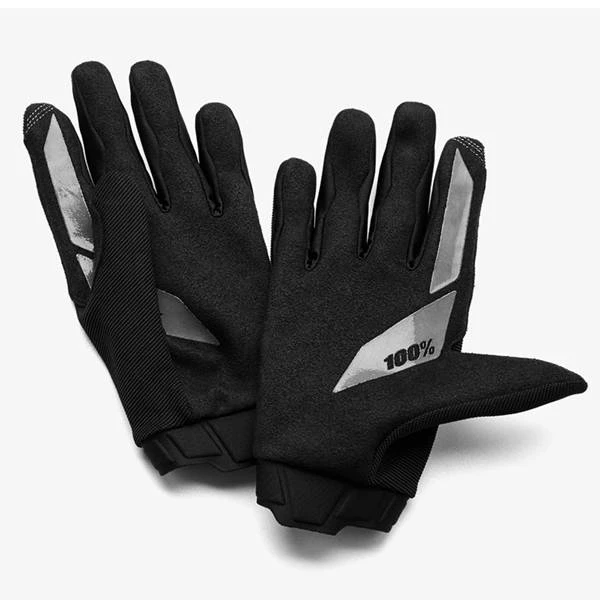 100% Ridecamp Black Motocross Gloves - Image 3