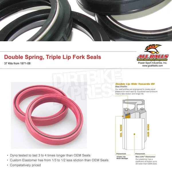 All Balls KTM Fork & Dust Seal Kit - Image 3