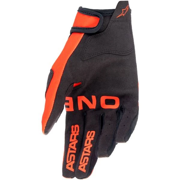 Alpinestars Kids Radar Hot Orange Black Gloves - Image 3