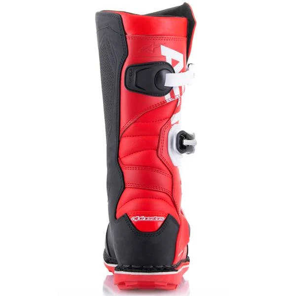 Alpinestars Tech-T Bright Red Black White Trials Boots - Image 3
