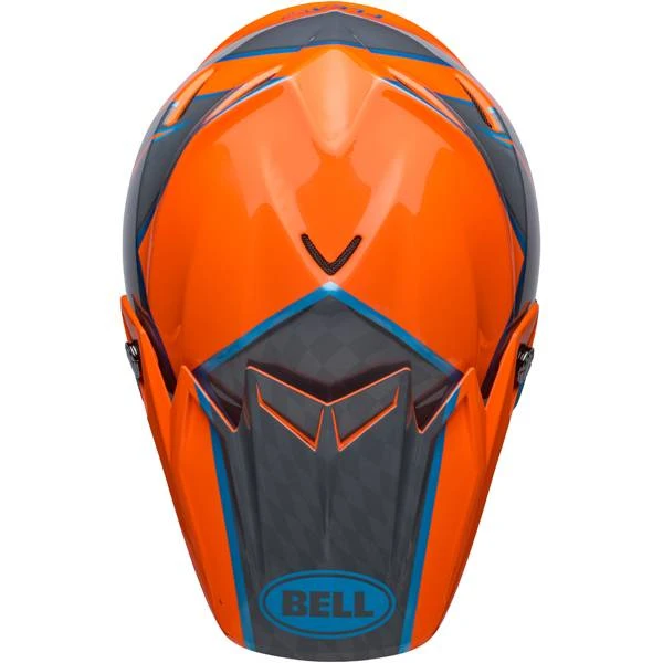 Bell Moto 9S Flex Sprite Orange Grey Helmet - Image 3