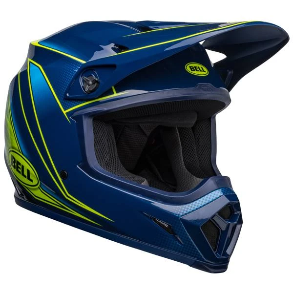 Bell MX9 MIPS Zone Gloss Navy Retina Helmet - Image 3