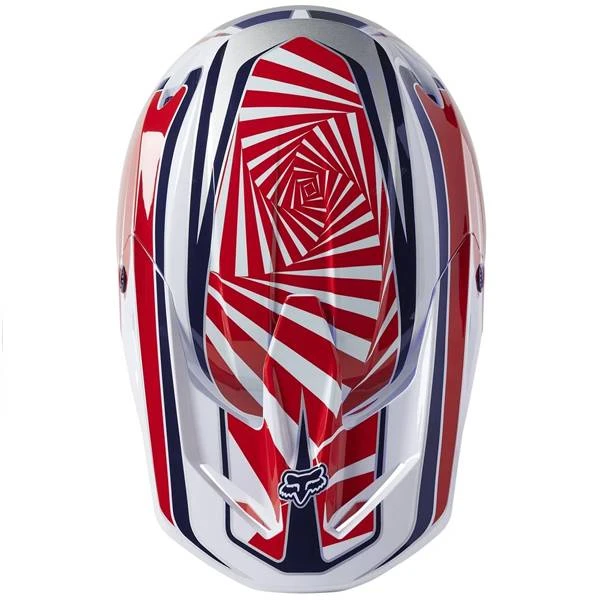 Fox Racing Kids V1 Carmichael GOAT LE Red Helmet - Image 3