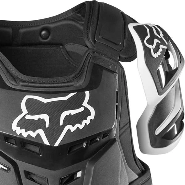 Fox Racing Raptor Vest Black White Body Protector - Image 3