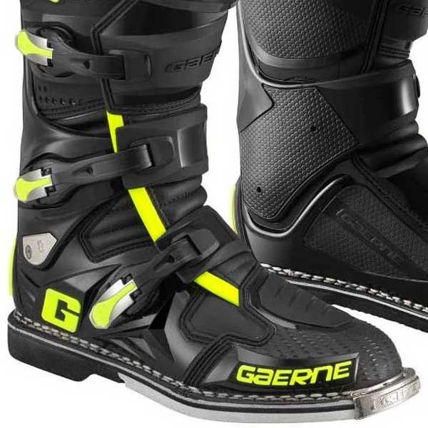Gaerne SG12 Black Yellow Flou Motocross Boots - Image 3