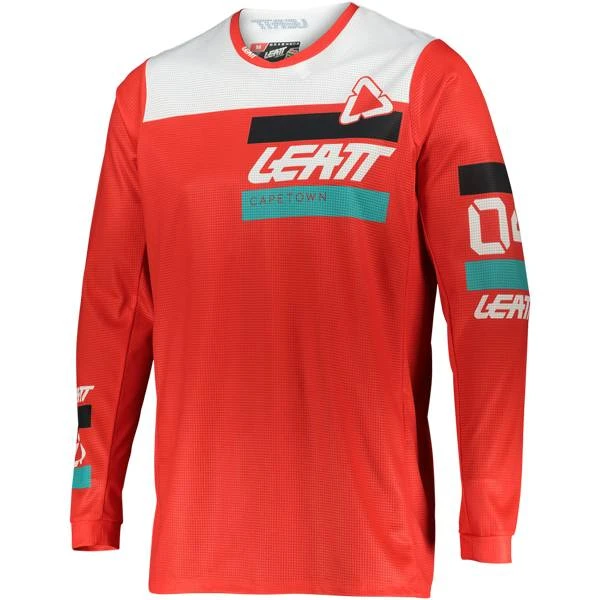 Leatt Kids Ride 3.5 Red Motocross Jersey - Image 3