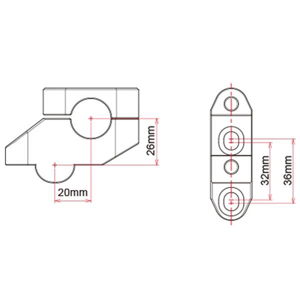 Zeta Fatbar Handlebar Riser & Offset Kit - Image 3