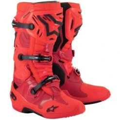 Alpinestars Tech 10 Limited Edition Ember Red Fluo Bright Red Black Boots