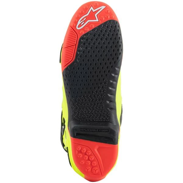 Alpinestars Tech 10 Yellow Fluo Black Red Fluo Boots - Image 4