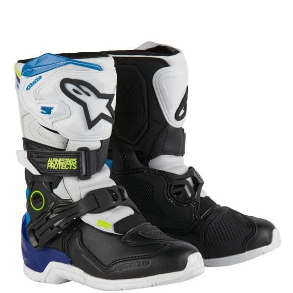 Alpinestars Kids Boots Tech 3S - White Black Enamel Blue