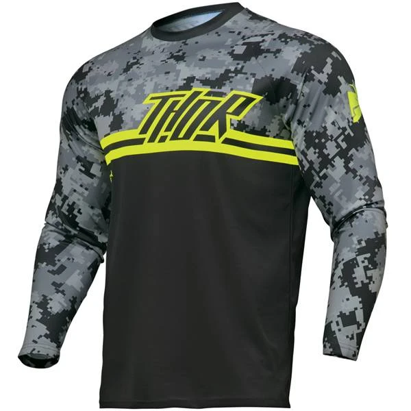 Thor Kids Sector Digi Black Camo Jersey