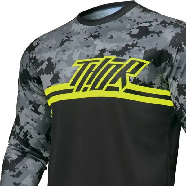 Thor Kids Sector Digi Black Camo Jersey - Image 3