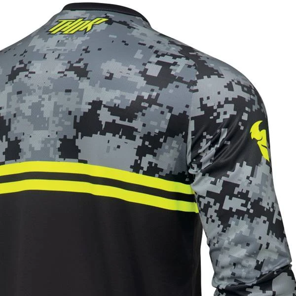 Thor Kids Sector Digi Black Camo Jersey - Image 4
