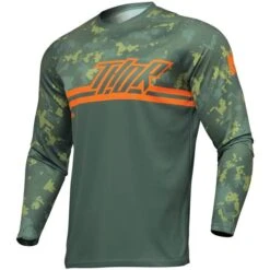 Thor Kids Sector Digi Forest Green Camo Jersey