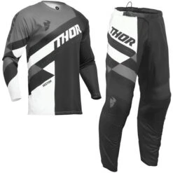 Thor Kids Sector Checker Black Grey Kit Combo
