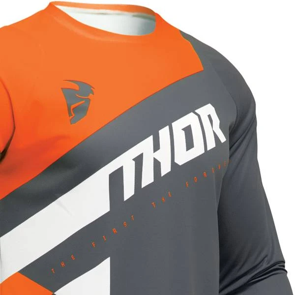 Thor Kids Sector Checker Charcoal Orange Kit Combo - Image 3