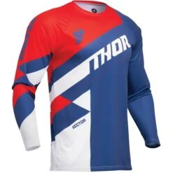 Thor Kids Sector Checker Navy Red Jersey