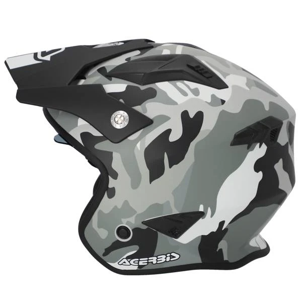 Acerbis Jet Aria Camo Brown Trials Helmet - Image 4