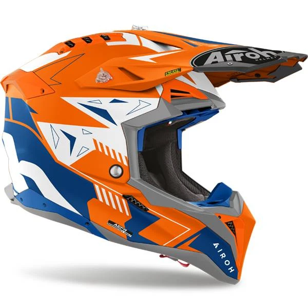 Airoh Aviator 3 Spin Orange Fluo Matt Helmet - Image 4
