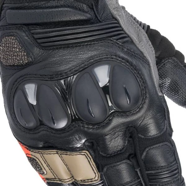Alpinestars Belize V2 Drystar Black Sand Red Fluo Adventure Gloves - Image 4