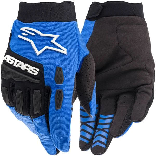 Alpinestars Kids Full Bore Blue Black Gloves - Image 4