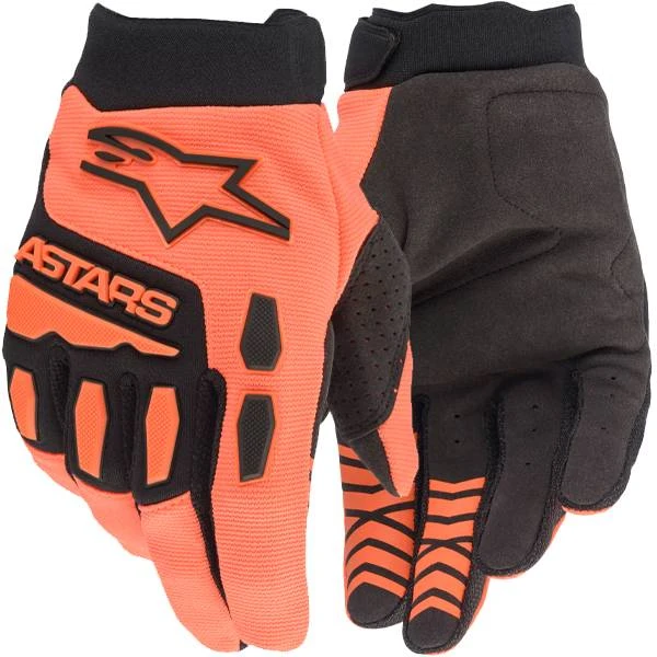 Alpinestars Kids Full Bore Orange Black Gloves - Image 4