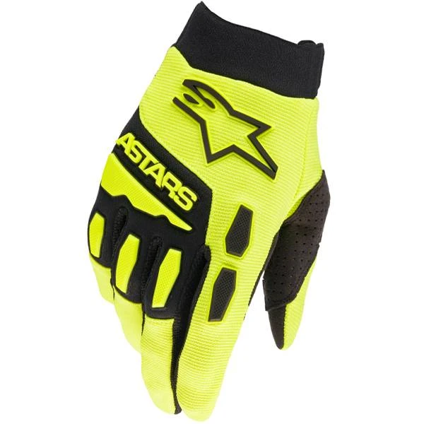 Alpinestars Kids Full Bore Yellow Fluo Gloves - Image 4