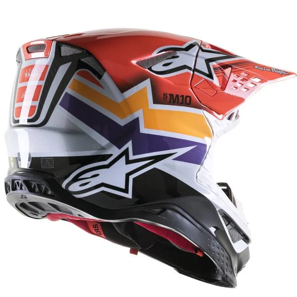 Alpinestars Supertech SM10 TLD Edition 23 Firestarter Red Helmet - Image 4