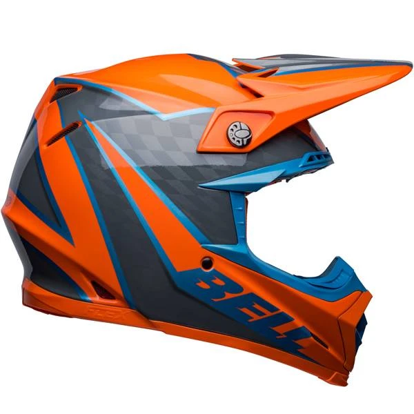 Bell Moto 9S Flex Sprite Orange Grey Helmet - Image 4